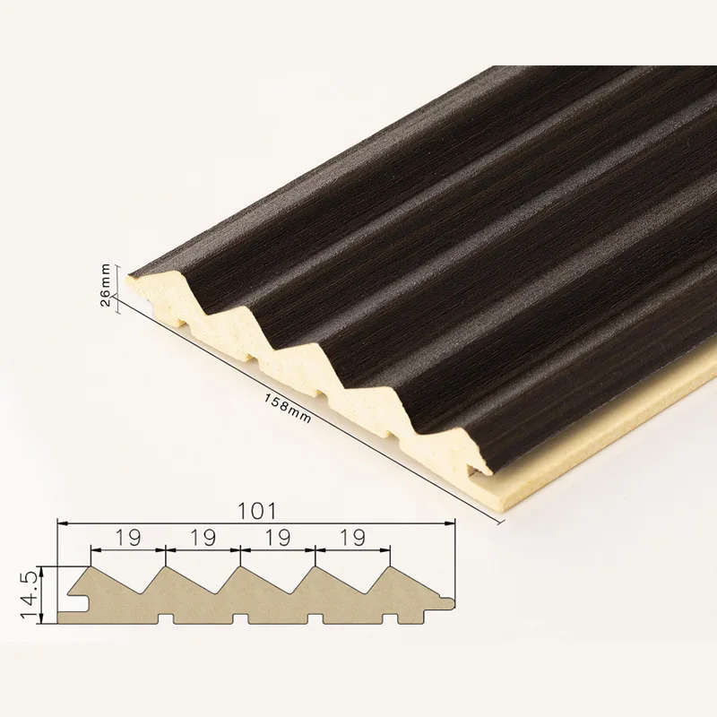 95 Solid specialformad räfflade panel med 5 rutnät