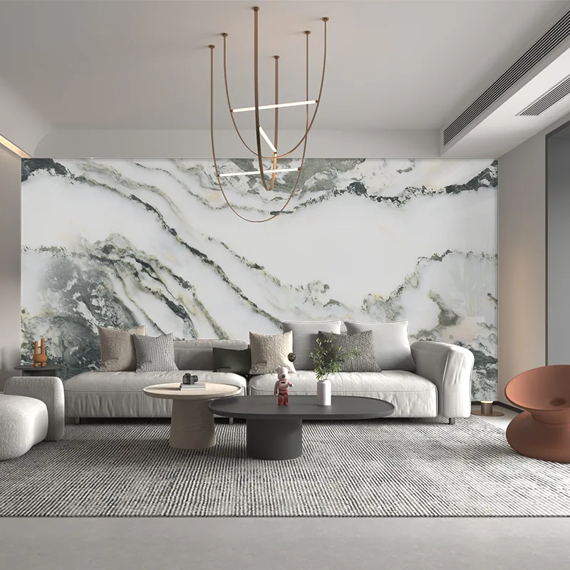Landskap Serie Marmor Bakgrund Väggpanel