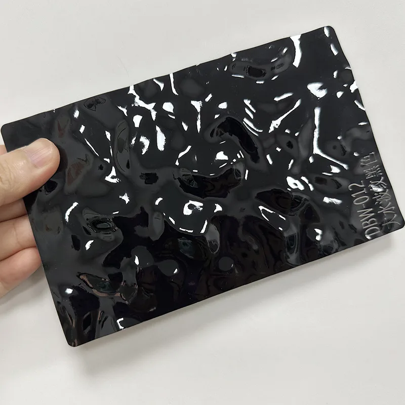 PET Water Ripple Carbon Crystal Väggpanel